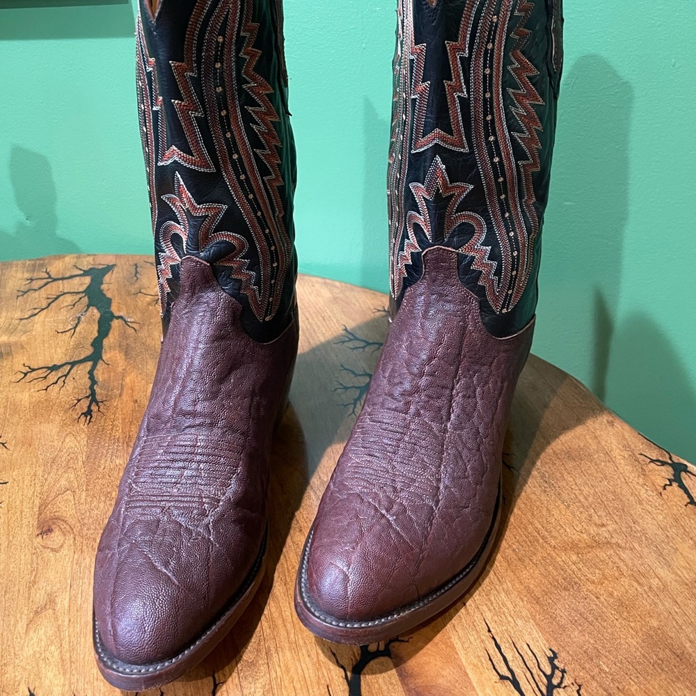 Lucchese 2000 11.5 brown cowboy boots